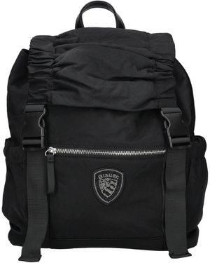 Blauer Rucksack - Schwarz