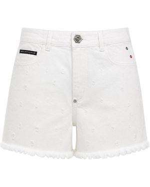 Philipp Plein Hotpants - Weiß