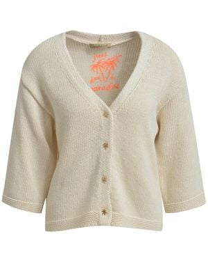 Smith & Soul Cardigan Mit V-Neck Und 3/4-Arm - Natur