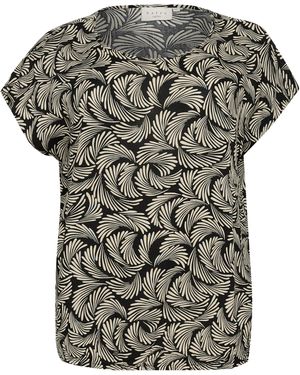 Kaffe Bluse 'Sonna Stanley' - Grau
