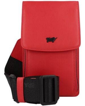 Braun Büffel Umhängetasche Capri - Rot