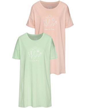 vivance active Schlafshirt - Grün