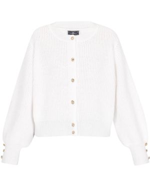 DreiMaster Maritim Strickjacke - Weiß