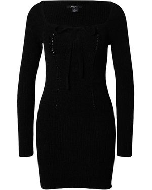 Nasty Gal Kleid Chenille - Schwarz