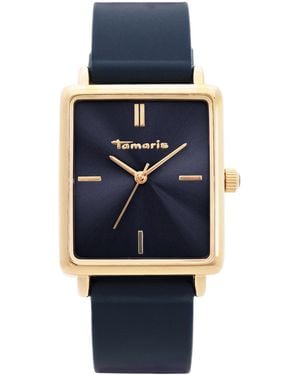 Tamaris Quarzuhr TT-0216-PQ, Armbanduhr, uhr, Silikonarmband, analog - Blau