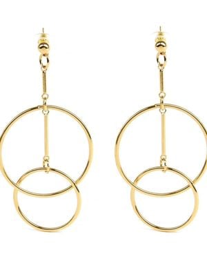Addicted Ohrringe Iside Orecchini Con I Cerchi Placcati Oro - Mettallic