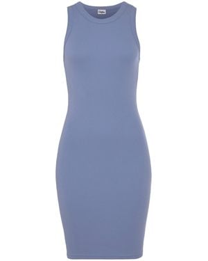 Buffalo Minikleid aus weicher Rippware - Blau