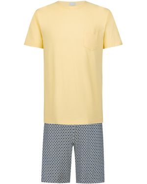 Mey Pyjama Lemon Weave - Mehrfarbig
