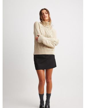 NA-KD Pullover - Natur