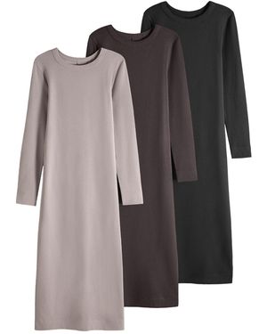 The Set Kleid - Braun