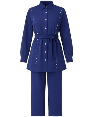 Moda Mihram Hosenanzug - Blau