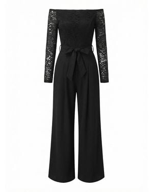 CUPSHE Jumpsuit Off-Shoulder - Schwarz
