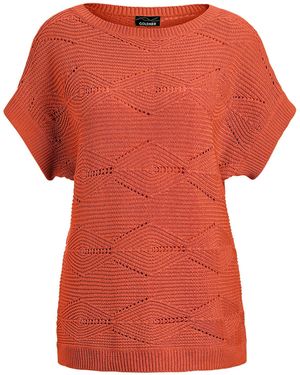 Goldner Strickpullover - Orange