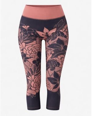 LEAFLETIC Leggings Short Length Legging - Blau
