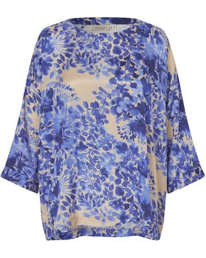 Masai 3/4 Arm Bluse Mabecca - Blau