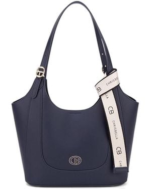 Chrisbella Schultertasche - Blau