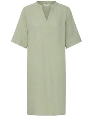 Oxmo Kleid Oxninna Leinen Mix - Grün