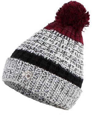 GUGGEN Mountain Mütze Mütze K109 Wintermütze Mit Bommel Und Leichtem Fleecefutter - Grau