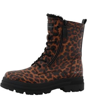 Tom Tailor Schnürstiefelette - Braun