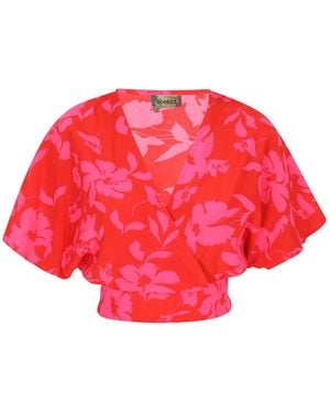 Ebeeza Bluse Fashion Look - Rot