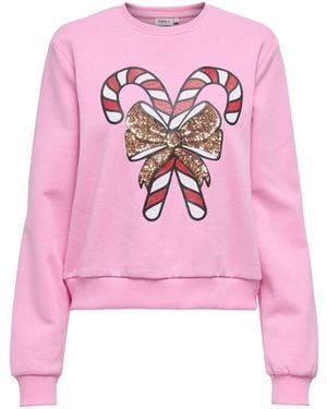 ONLY Sweatshirt Da - Pink