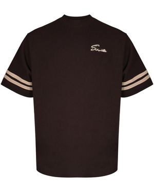 SIKSILK T-Shirt Script - Schwarz