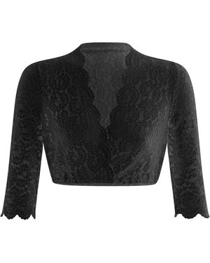 WALDORFF Dirndlbluse Sarah Aus Hochwertiger Spitze - Schwarz