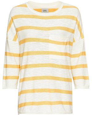 Camel Active Rundhals Pullover Aus Baumwolle - Natur