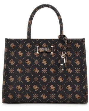 Guess Umhängetasche Sac Bandoulire Silia Girlfriend Sat Espresso Logo Gp989022 - Schwarz