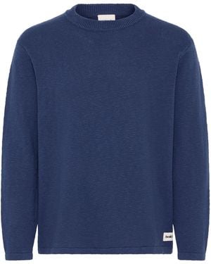 Solid Strickpullover Sdustin - Blau