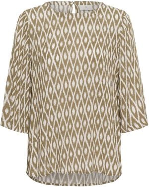 Kaffe Bluse Ebellen Amber - Natur