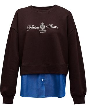 Salsa Jeans Langarm-Shirts - Blau