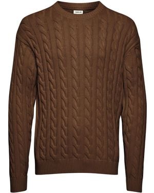 Solid Pullover Malcolm - Braun