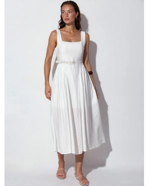 Busem Kleid Midi - Weiß
