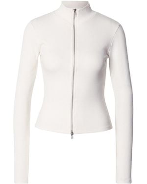 Gina Tricot Sweatjacke - Weiß