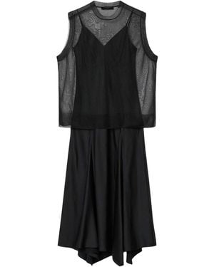 AllSaints Kleid Mit Pullover Ava - Schwarz