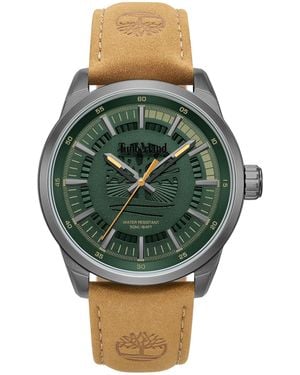 Timberland Analog Quarz Uhr mit Leder Armband TDWGA0083201 - Grün