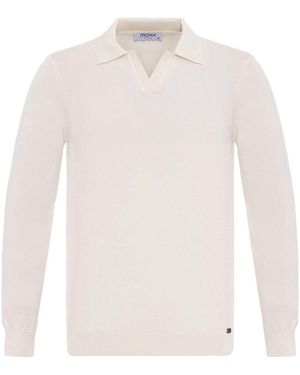 Moxx Paris Polo Collar Pullover - Weiß