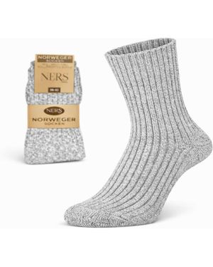 NERS Socken Wool Nordic - Grau