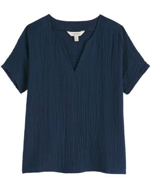 Seasalt Cornwall Bluse Landscape - Blau