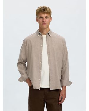 SELECTED Hemd Slmcole - Natur