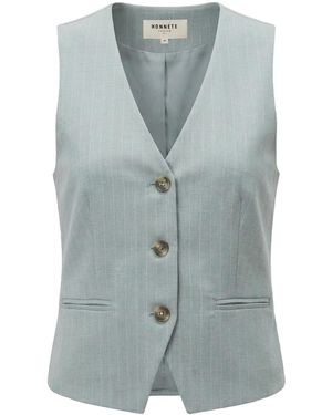Honnête Atelier Honnte Atelier Weste Lora - Blau