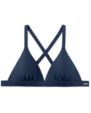 Schiesser Triangel-Bikini-Top Mix & Match Swim - Blau