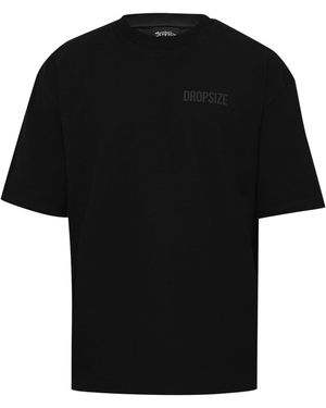 Dropsize T-Shirt - Schwarz