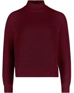 BETTY&CO Strickpullover Mit Rippbündchen - Rot