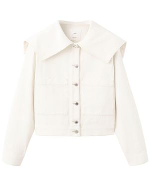 Mango Jacke Marine - Weiß