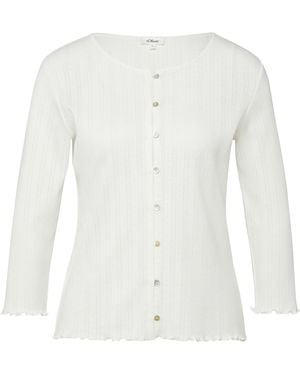 S.oliver Strickjacke - Weiß