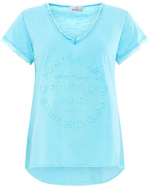 Zwillingsherz T-Shirt Positive Mind - Blau