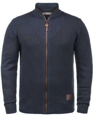 Solid Strickjacke Tristan - Blau