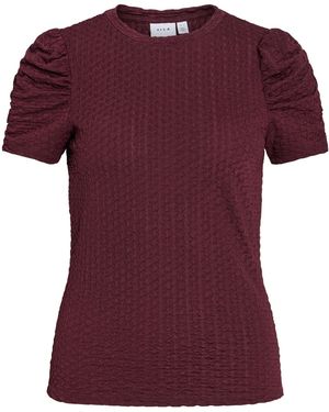 Vila Bluse Vianine - Rot